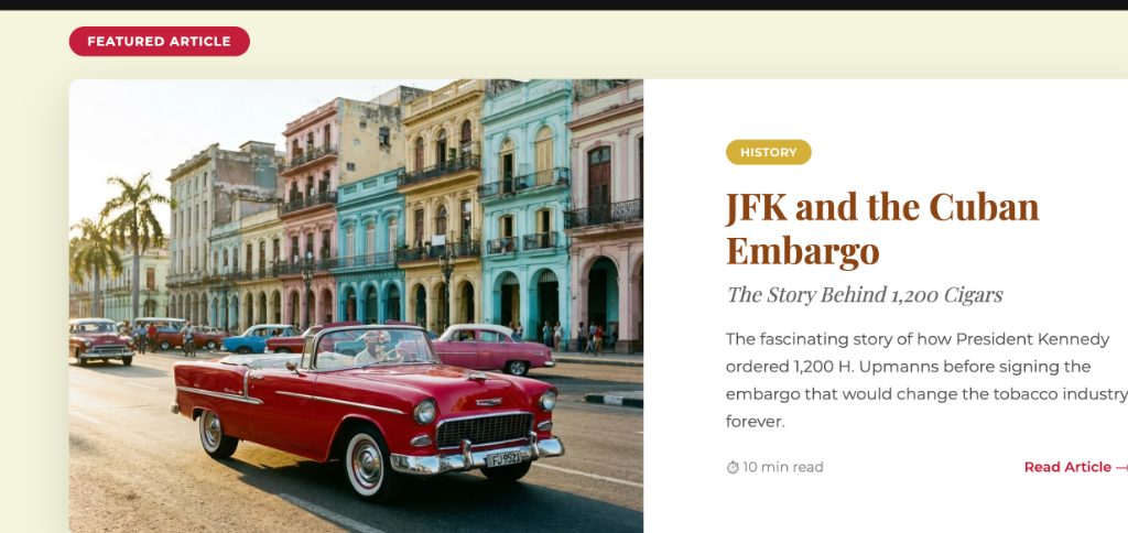 JFK and the Cuban Embargo